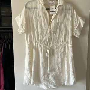 Keen the label swim suit cover up in white